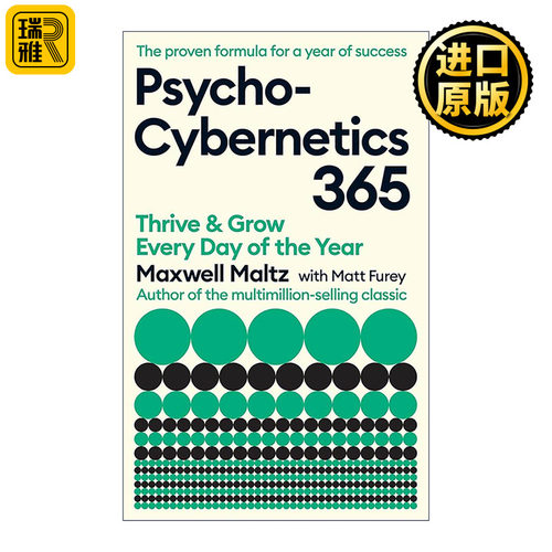 英文原版 Psycho-Cybernetics 365 心理控制方法 365个每日箴言 改编自麦克斯威尔·马尔茨经典作品 英文版 进口英语原版书籍