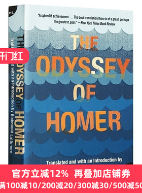 The Odyssey of Homer 荷马史诗奥德赛 英文原版文学书 Lattimore 翻译 英文版 Homer 进口英语书籍