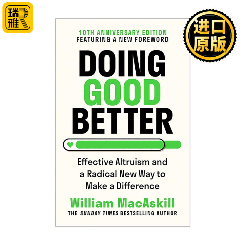 英文原版 Doing Good Better 如何更有效地做慈善 有效利他主义的实践指南 牛津大学教授威廉·麦克阿斯 英文版 进口英语原版书籍