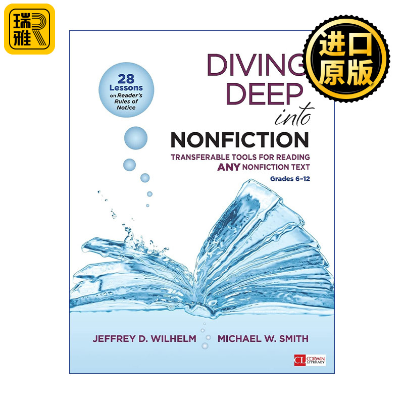 英文原版 Diving Deep Into Nonfiction, Grades 6-12 6-12