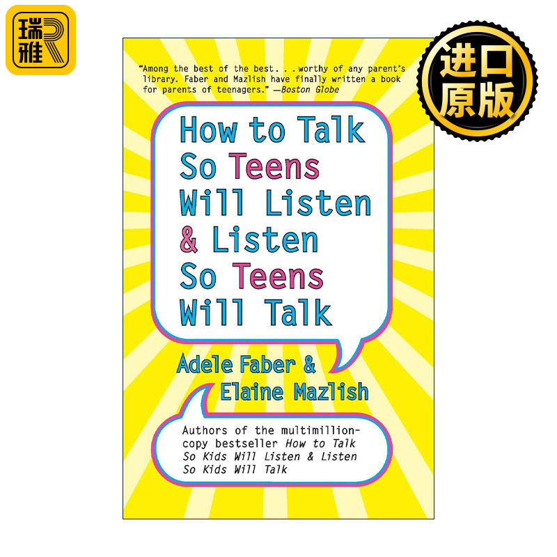 英文原版 How to Talk so Teens Will Listen and Listen so Teens Will Talk 如何说孩子才会听 怎么听孩子才肯说 进口英语书籍