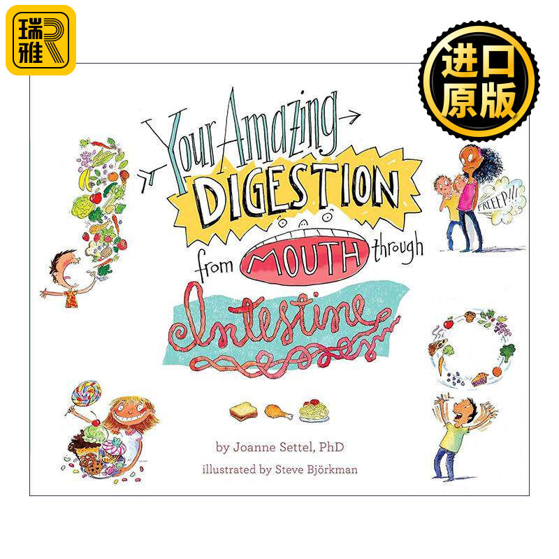 英文原版 Your Amazing Digestion from Mouth Through Intestine 惊人的消化能力 从口腔到肠道 精装儿童科普绘本 进口英语书籍