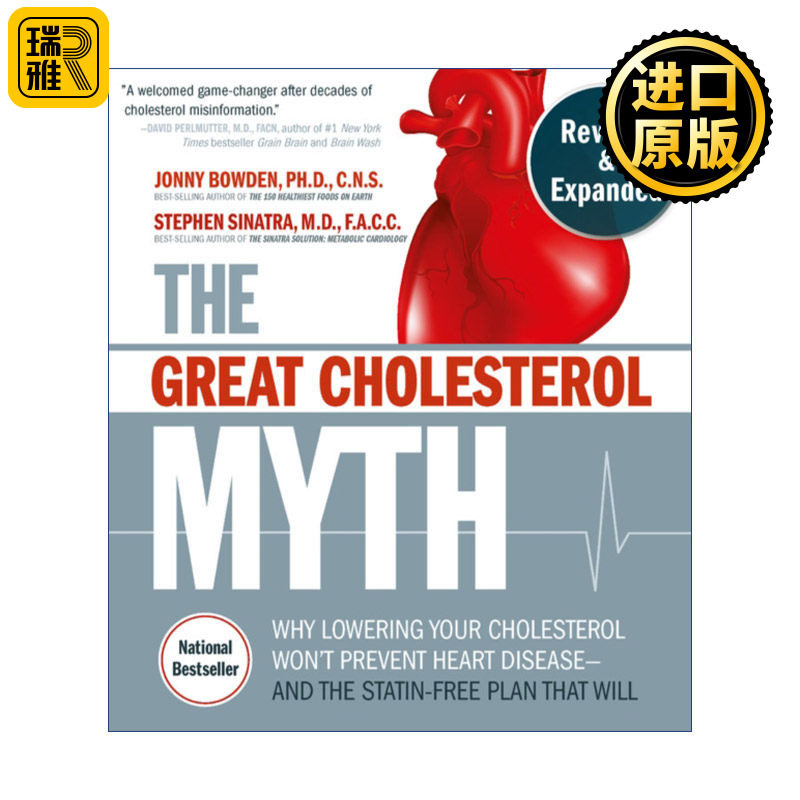 正版 The Great Cholesterol Myth 胆固醇大迷思 包含预防和逆转心脏病的100 种食谱 英文原版 进口英语书籍