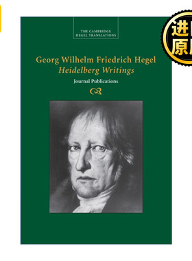 英文原版 Georg Wilhelm Friedrich Hegel: Heidelberg Writings