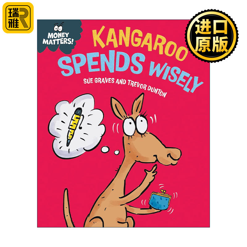 英文原版 Money Matters Kangaroo Spends Wisely 钱的问题 袋鼠精打细算 儿童财商教育科普精装绘本 英文版 进口英语原版书籍