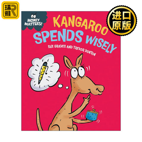 英文原版 Money Matters Kangaroo Spends Wisely 钱的问题 袋鼠精打细算 儿童财商教育科普精装绘本 英文版 进口英语原版书籍