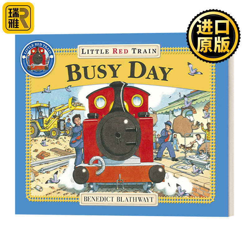 英文原版绘本 Little Red Train Busy Day 红色小火车 繁忙日 英文版 Benedict Blathwayt 进口英语原版书籍 - 实物图