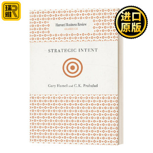 Prahalad 书籍 Intent Hamel Gary Strategic 英文版 进口英语原版 战略意图 英文原版