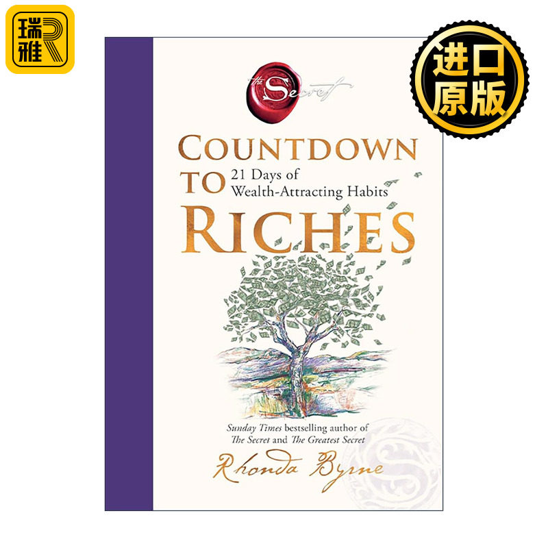 英文原版 Countdown to Riches 朗达拜恩 财富倒计时 21天吸引财富的习惯 精装 英文版 进口英语原版书籍