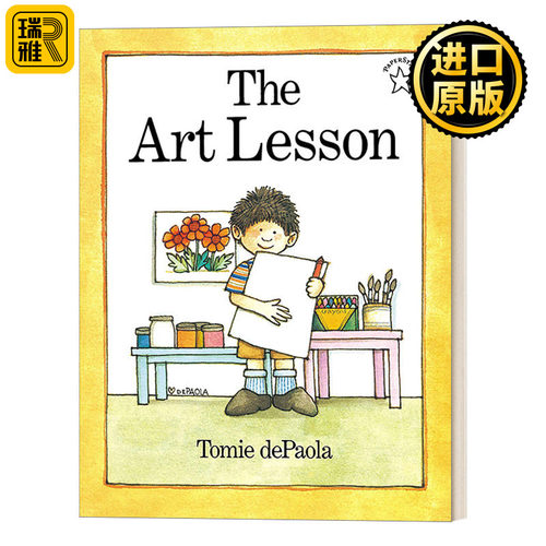 英文原版绘本 The Art Lesson Paperstar Book 艺术课 3-7岁儿童艺术主题绘本 凯迪克奖得主Tomie Depaola 英文版 进口英语原版书