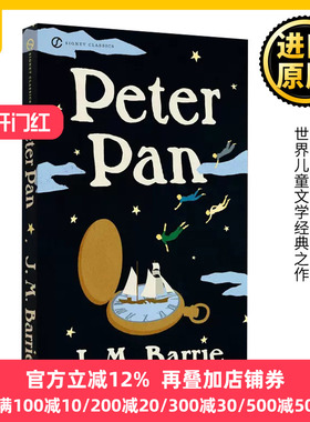 Peter Pan 彼得潘 英文原版 小飞侠 彼德潘 儿童文学小说读物 世界经典阅读 詹姆斯巴里 J M Barrie Bantam 全英文版进口英语书籍