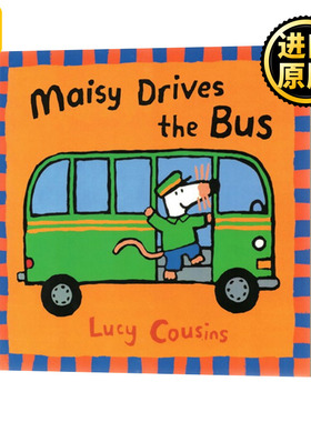 Maisy Drives the Bus 小鼠波波乘公交 廖彩杏书单 平装绘本 英文原版