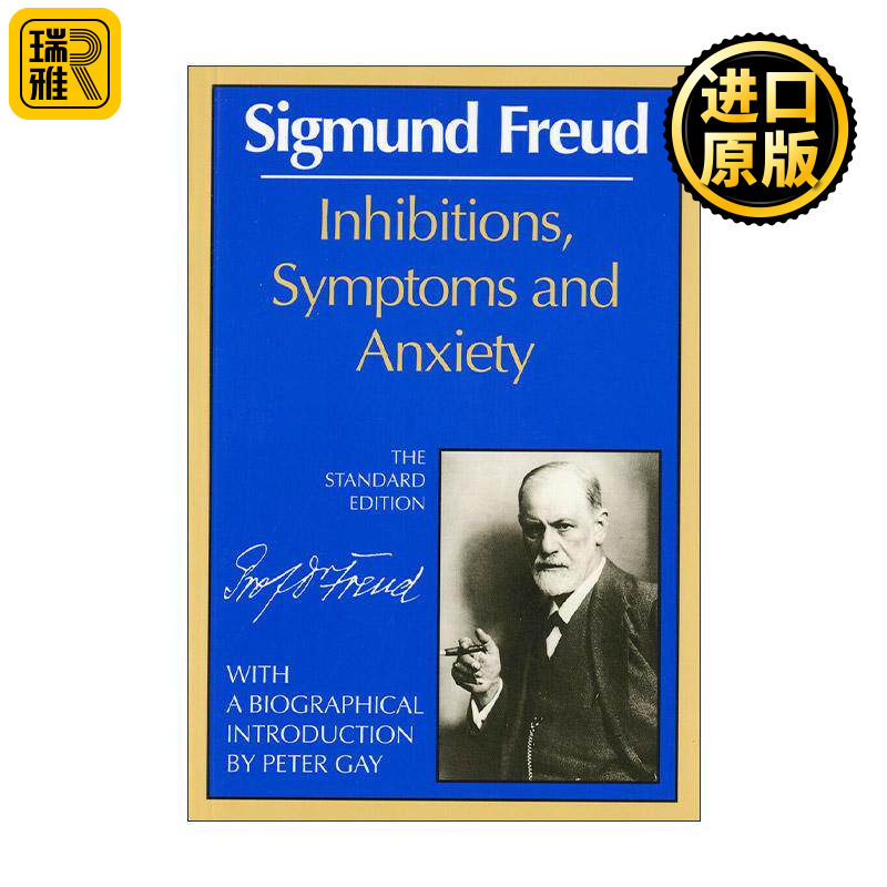英文原版 Inhibitions Symptoms and Anxiety 抑制 症状和焦虑 精神分析 西格蒙德·弗洛伊德 英文版 进口英语原版书籍