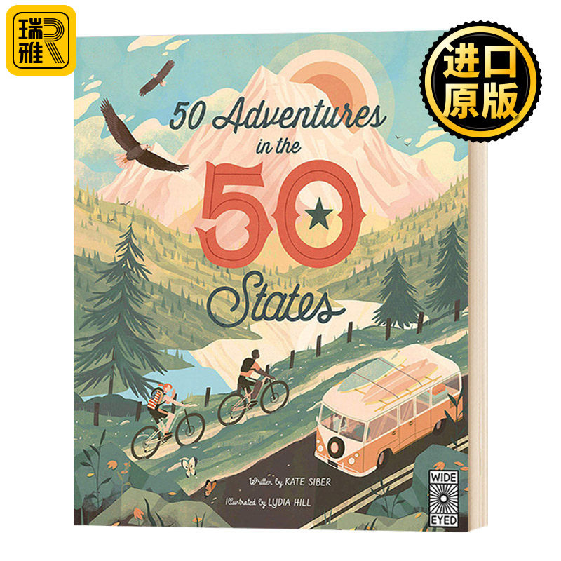 在美国50个州的50次冒险 英文原版 50 Adventures in the 50 States 英文版 Kate Siber 进口英语书籍