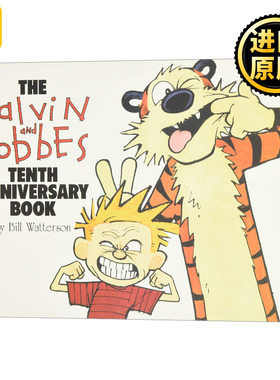 卡尔文和霍布斯 十周年纪念书 英文原版 The Calvin and Watterson，BillHobbes Tenth Anniversary Book 英文版 进口英语原版书籍