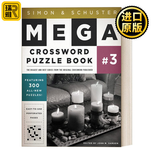 Simon & Schuster Mega Crossword Puzzle Book #3 西蒙与舒斯特超级纵横字谜书3
