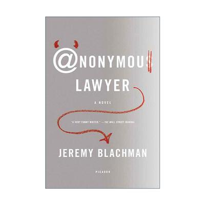 英文原版 Anonymous Lawyer 匿名律师博客 Jeremy Blachman小说 英文版 进口英语原版书籍