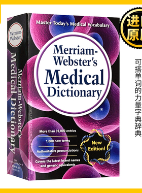 韦氏医药词典 英文原版 Merriam Webster Medical Dictionary韦氏英英词典 进口英语工具书籍 可搭单词的力量字典辞典