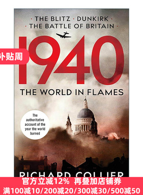 英文原版 1940 The World In Flames 一九四零 战火纷飞的世界 历史读物 Richard Collier 英文版 进口英语原版书籍