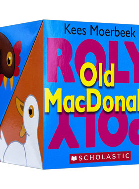 英文原版 Roly Poly Pop-Up Old Macdonald 神奇方块翻转书之老唐纳的农场 英文版 进口英语原版书籍