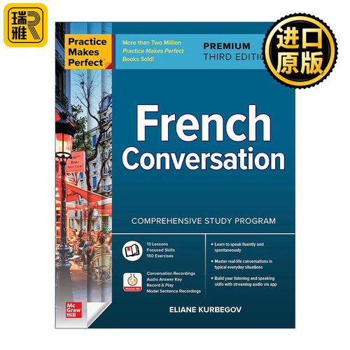 英文原版 Practice Makes Perfect French Conversation 熟能生巧 法语对话 第3版 英文版 进口英语原版书籍