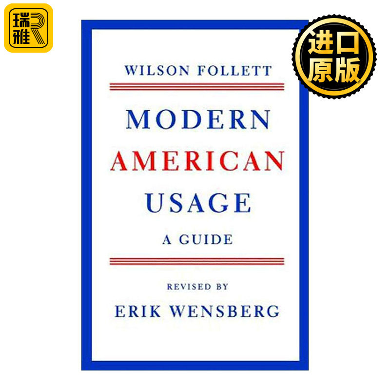 英文原版 Modern American Usage 现代美式英语用法指南 英文版 进口英语原版书籍