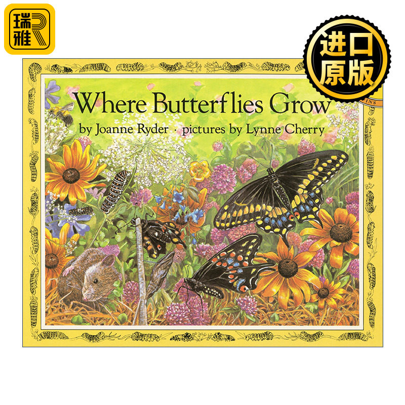Where Butterflies Grow (Picture Puffins) 蝴蝶生长的地方 儿童昆虫科普百科绘本 Lynne Cherry图片