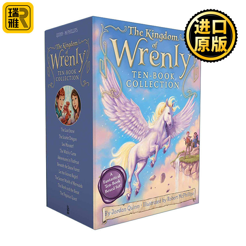 英文原版 The Kingdom of Wrenly Ten-Book Collection 儿童魔法故事 Wrenly王国系列1-10册盒装