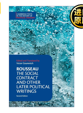 英文原版 Rousseau The Social Contract  and Other Later Political Writings 卢梭 社会契约论及后期哲学著作 英文版进口英语书