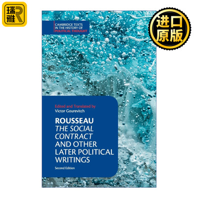 英文原版 Rousseau The Social Contract  and Other Later Political Writings 卢梭 社会契约论及后期哲学著作 英文版进口英语书