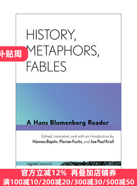 英文原版 History Metaphors Fables 历史 隐喻 寓言 汉斯·布鲁门伯格读本 英文版 进口英语原版书籍