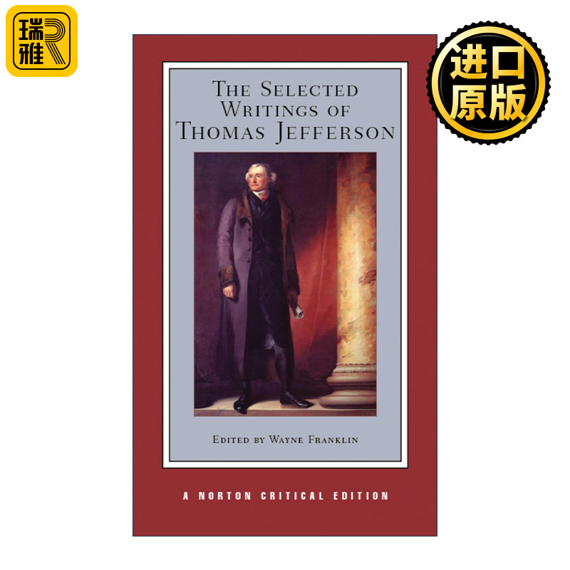 英文原版 The Selected Writings of Thomas Jefferson托马斯·杰斐逊作品选诺顿文学解读系列英文版进口英语原版书籍