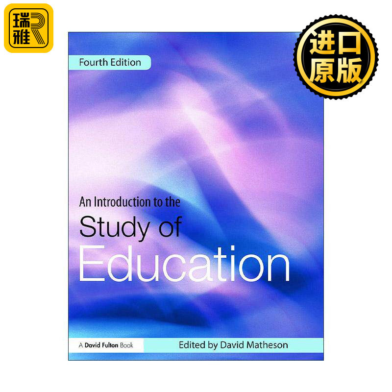 英文原版 An Introduction to the Study of Education 教育研究导论 英文版 进口英语原版书籍