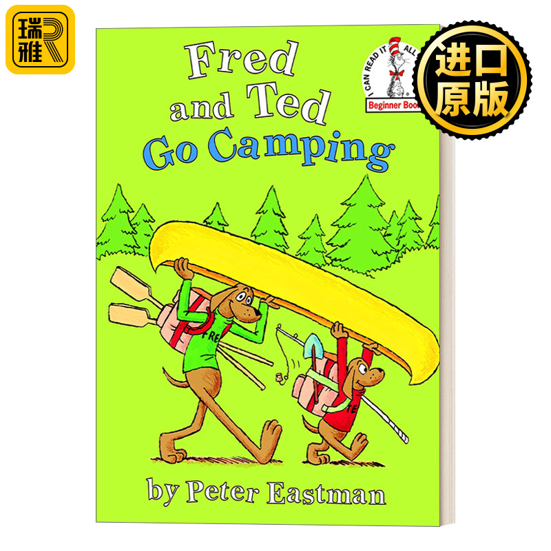 Fred and Ted Go Camping 弗雷德与泰德去露营 2-4岁精装儿童绘本 Peter Eastman