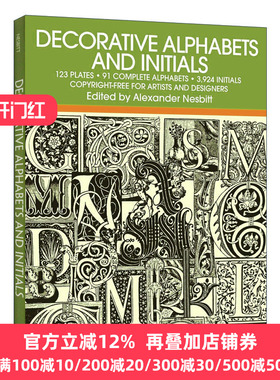 Decorative Alphabets and Initials  Alexander Nesbitt  英文原版