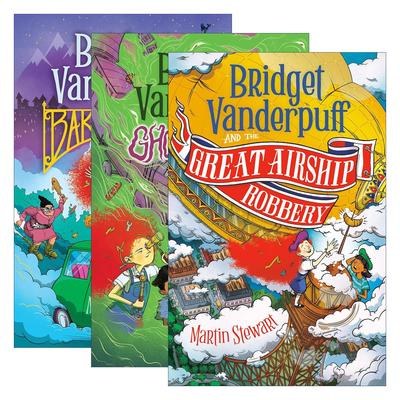 英文原版 Bridget Vanderpuff 布里奇特·范德帕夫系列1-3册 环球烹饪冒险儿童小说 马丁·斯图尔特 英文版 进口英语原版书籍