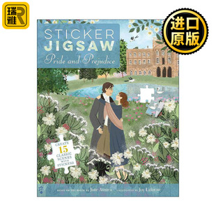 英文原版 Sticker Jigsaw Pride and Prejudice 贴纸拼图 傲慢与偏见 互动游戏书 英文版 进口英语原版书籍