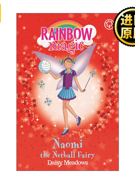 英文原版 Rainbow Magic Naomi The Netball Fairy 彩虹魔法仙子之运动仙女 投球仙女 儿童奇幻章节桥梁书英文版进口英语原版书籍
