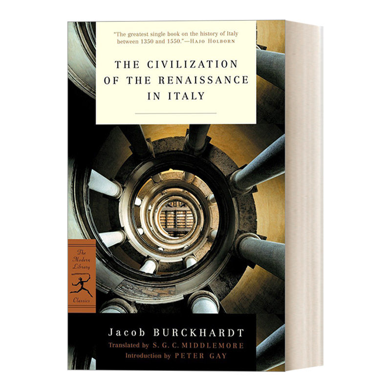 英文原版 The Civilization of the Renaissance in Italy Modern Library Classics 意大利文艺复兴时期的文化 进口英语原版书籍