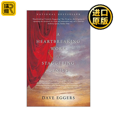 英文原版 A Heartbreaking Work of Staggering Genius 怪才的荒诞与忧伤 戴夫·艾格斯自传 Dave Eggers 英文版进口英语原版书籍