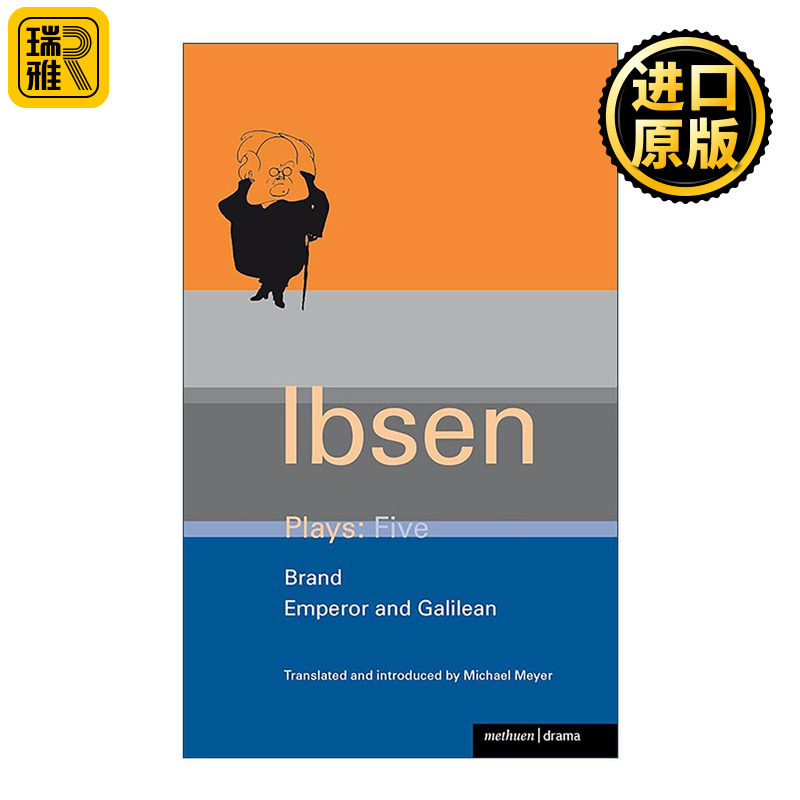 英文原版 Ibsen Plays 5 亨利克·易卜生戏剧集5 火灾 皇帝与加利利人 英文版 进口英语原版书籍