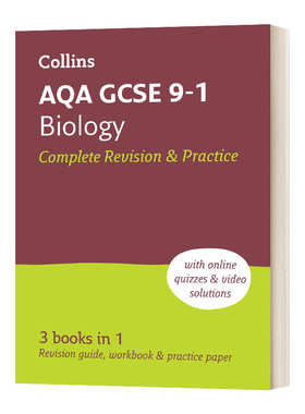 柯林斯AQA GCSE 9-1生物复习练习册合集 英文原版 Collins AQA GCSE 9-1 Biology Complete Revision and Practice 进口英语原版书