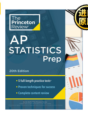 Princeton Review AP Statistics Prep, 20th Edition 普林斯顿评论AP统计学 第20版 2024
