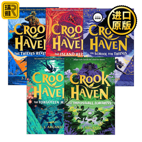 英文原版 Crookhaven 盗贼学校系列5册 不可能的堡垒 盗贼的复仇 儿童动作冒险小说 英文版 进口英语原版书籍
