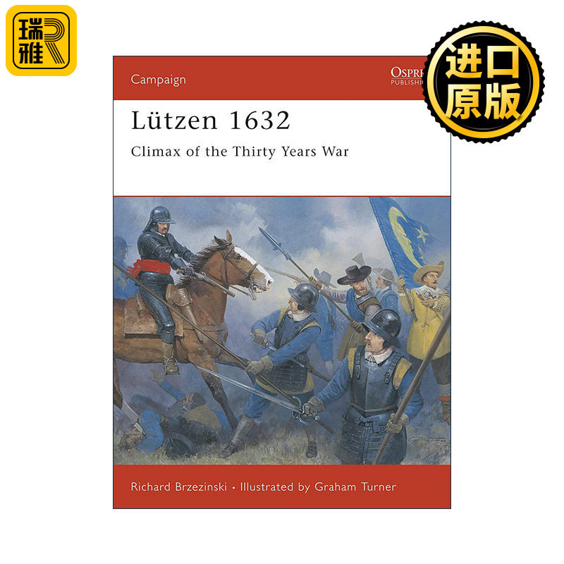 英文原版 Lützen 1632 吕岑会战 欧洲三十年战争高潮点 战争历史系列 英文版 进口英语原版书籍