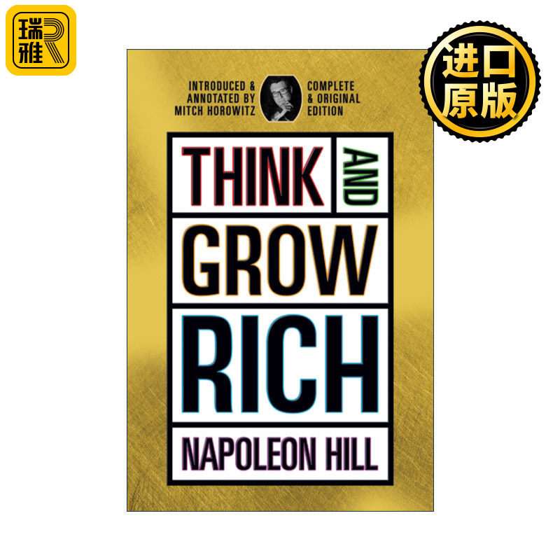 正版 Think and Grow Rich 思考致富 完整原始特别版 Napoleon Hill拿破仑·希尔 英文原版 进口英语书籍