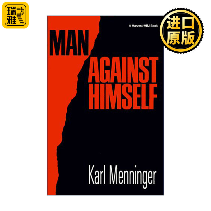 英文原版 Man Against Himself 人对抗自己 自杀心理研究 美国著名精神病学家及精神分析学家卡尔?门林格尔 进口英语原版书籍
