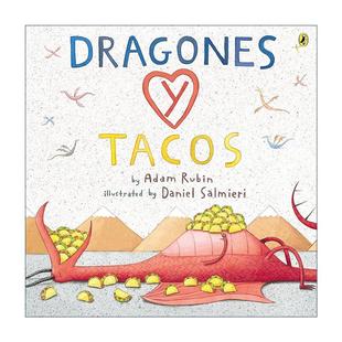 原版 Dragons Love Tacos Spanish 爱吃玉米饼的龙 西班牙语版 儿童绘本 Daniel Salmieri 进口原版书籍