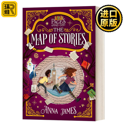 英文原版 Pages & Co. 3 The Map of Stories 穿梭童话故事集3 儿童奇幻小说 Anna James 进口英语书籍