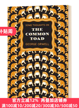 正版 Some Thoughts on the Common Toad乔治奥威尔 关于普通蟾蜍的一些想法文集书籍